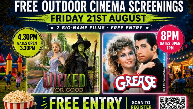 OUTDOOR CINEMA – Wicked for Good & Grease